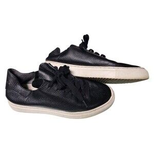 Sam Edelman Black Leather Sneakers 'Poppy' Size 7.5